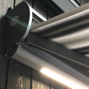 led verlichting onder knikarmscherm ibiza plus