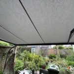 knikarmscherm ibiza plus in antracietgrijze kleur in hengelo